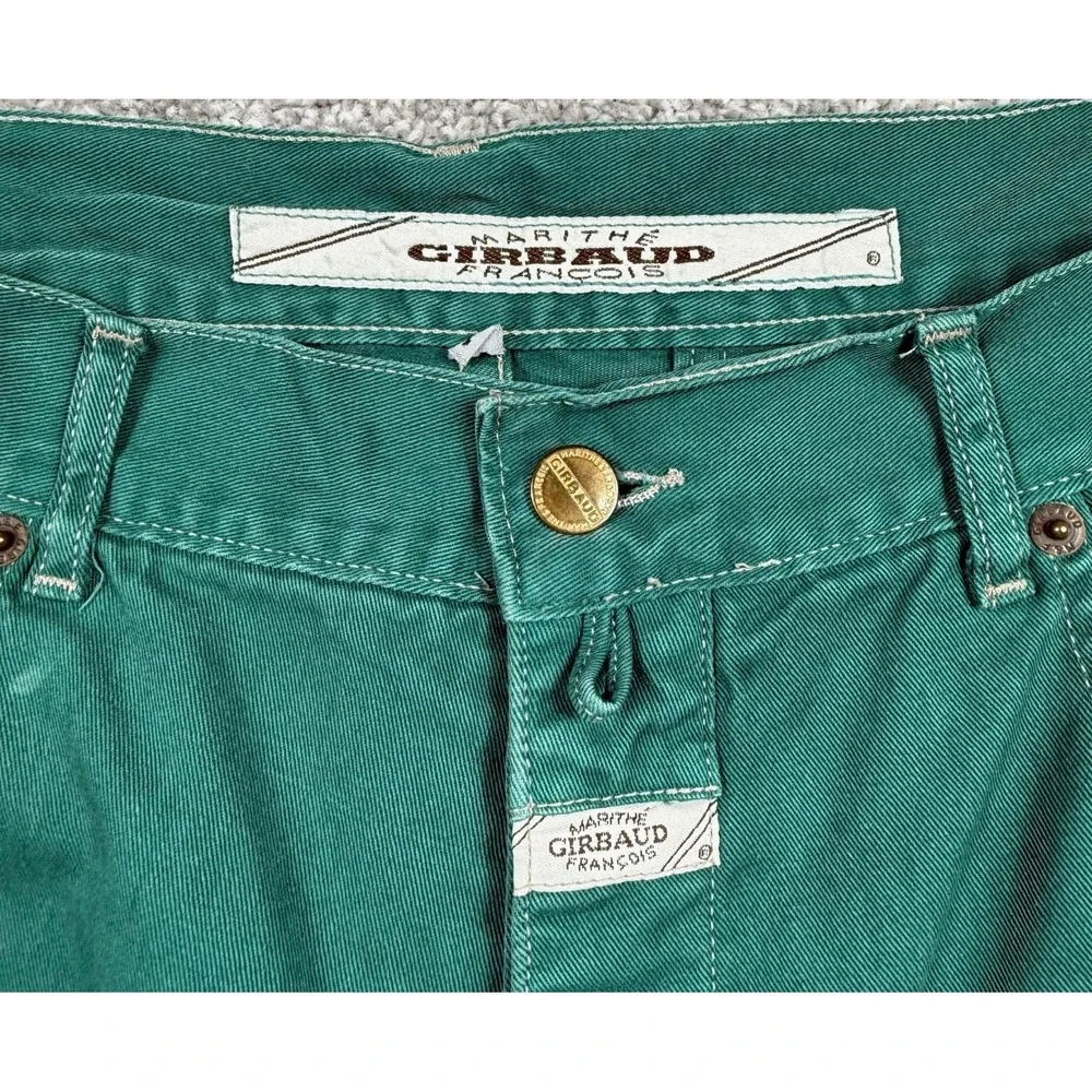 Vintage Marithe Francois Girbaud Shorts Men's 34 Green Carpenter Y2K USA